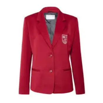 Woolen Red School Uniform Blazer